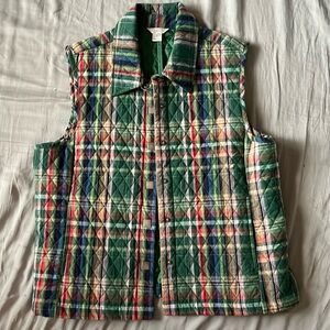 plaid vest